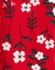 Kit Body Carter's manga longa Floral Vermelho - loja online