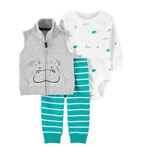 Trio Carter´s Hipopotamo Inverno