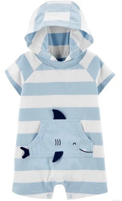 Romper Carter´s com capuz - Peixe