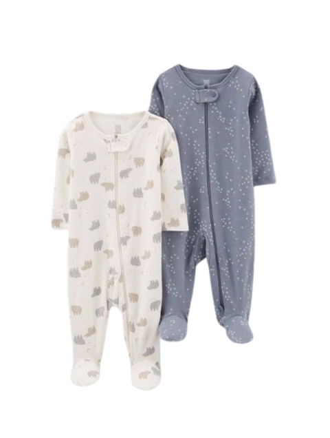 Kit Macacão Pijama Carters urso estrelas