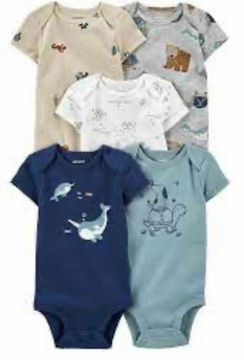 Kit Body Carter's Animais azul