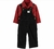 Conjunto Jardineira Carter´s - Xadrez Preto e Vermelho