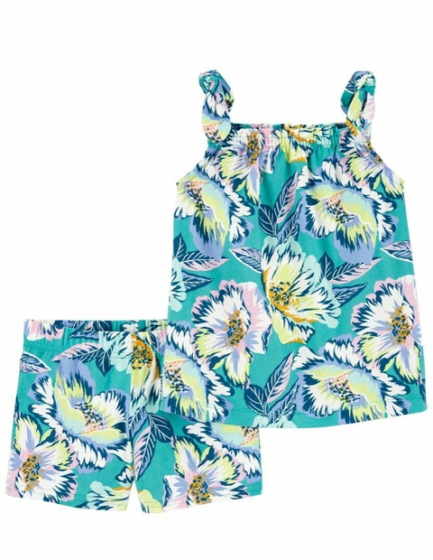 Conjunto Carter´s - 2 peças - Flores