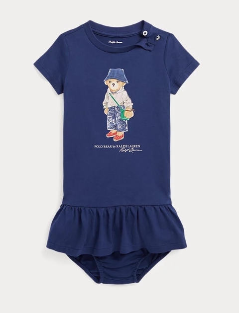 Vestido Ralph Lauren Polo Bear - Azul