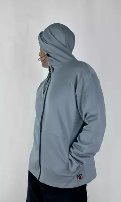 CAMPERA NEO ZIP HOOD GREY - comprar online