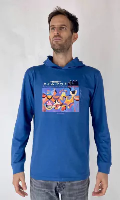 REMERA MANGA LARGA CAPUCHA BRUBEK w23 - comprar online