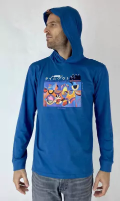REMERA MANGA LARGA CAPUCHA BRUBEK w23