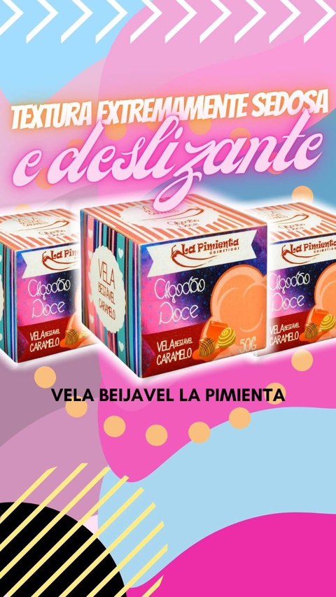 VELA BEIJAVEL ALGODÃO DOCE