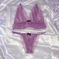 Lingerie Renda Lilás Luiza