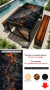 Imagem do MESA PRETO COM COBRE / TEXTURAS: MADEIRAS