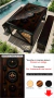 Imagem do MESA PRETO COM COBRE / TEXTURAS: MADEIRAS