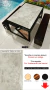 MESA PRETA COM COBRE - TEMAS (CIMENTO QUEIMADO) na internet