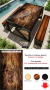 MESA PRETO COM COBRE / TEXTURAS: MADEIRAS na internet