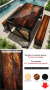 MESA PRETO COM COBRE / TEXTURAS: MADEIRAS na internet