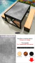 MESA PRETA COM COBRE - TEMAS (CIMENTO QUEIMADO) na internet