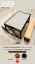 MESA PRETO COM COBRE - BRANCO OF WHITE - (CORES) - Util casa e jardim