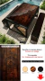 MESA PRETO COM COBRE / TEXTURAS: MADEIRAS - loja online