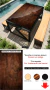 MESA PRETO COM COBRE / TEXTURAS: MADEIRAS - loja online