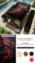 MESA PRETO COM COBRE / TEXTURAS: MADEIRAS - comprar online