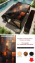 MESA PRETO COM COBRE / TEXTURAS: MADEIRAS - comprar online