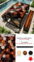 MESA PRETO COM COBRE / TEXTURAS: MADEIRAS