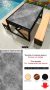 MESA PRETA COM COBRE - TEMAS (CIMENTO QUEIMADO) - Util casa e jardim