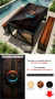 MESA PRETO COM COBRE / TEXTURAS: MADEIRAS