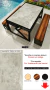 MESA PRETA COM COBRE - TEMAS (CIMENTO QUEIMADO)