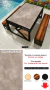 MESA PRETA COM COBRE - TEMAS (CIMENTO QUEIMADO) - Util casa e jardim