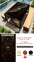 MESA PRETO COM COBRE / TEXTURAS: MADEIRAS - Util casa e jardim