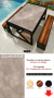MESA PRETA COM COBRE - TEMAS (CIMENTO QUEIMADO) - Util casa e jardim