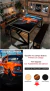 MESA - PRETA COM COBRE - TEMAS (CARROS)