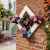 Painel - Jardim Vertical. Tema: Rosas / Com 3 Suporte porta vasos.