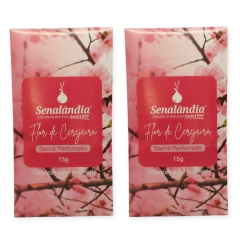 Kit 2 Cheirinho Carro Sachê de Flor de Cerejeira Aromatizador Automotivo - comprar online