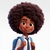 Bonequinhas Digitais Personalizadas - Mascotinhos Escolares - Menina
