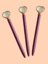 Caneta Coração Roxa