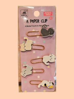 Clipes de Papel Decorados Kawaii - Papelaria Dois Gatinhos