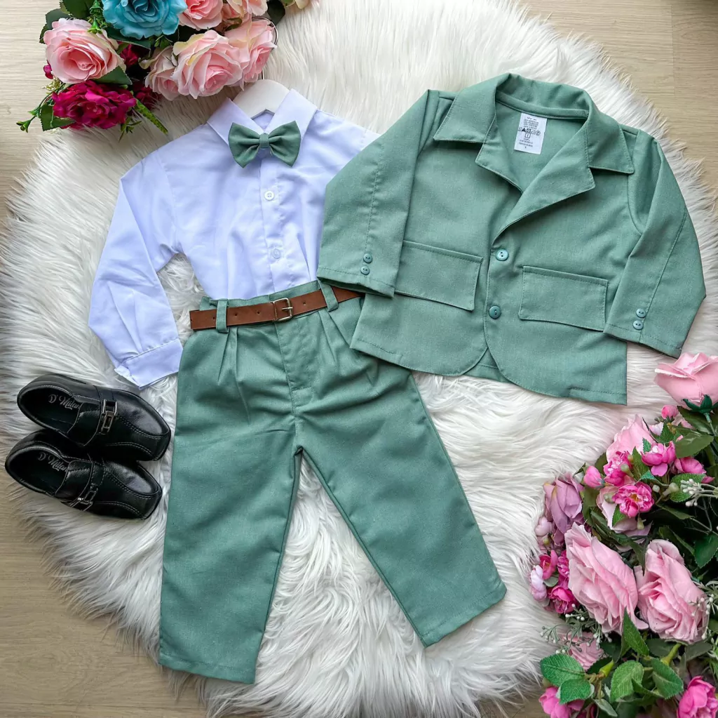 Conjunto Miss Cherry Social Terno - Blaizer Verde