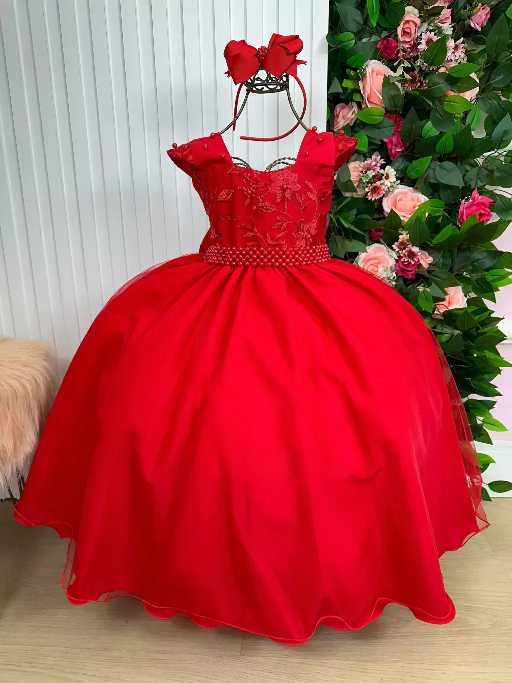 Vestido Giovanella/Giovanela Longo Clarisse Vermelho