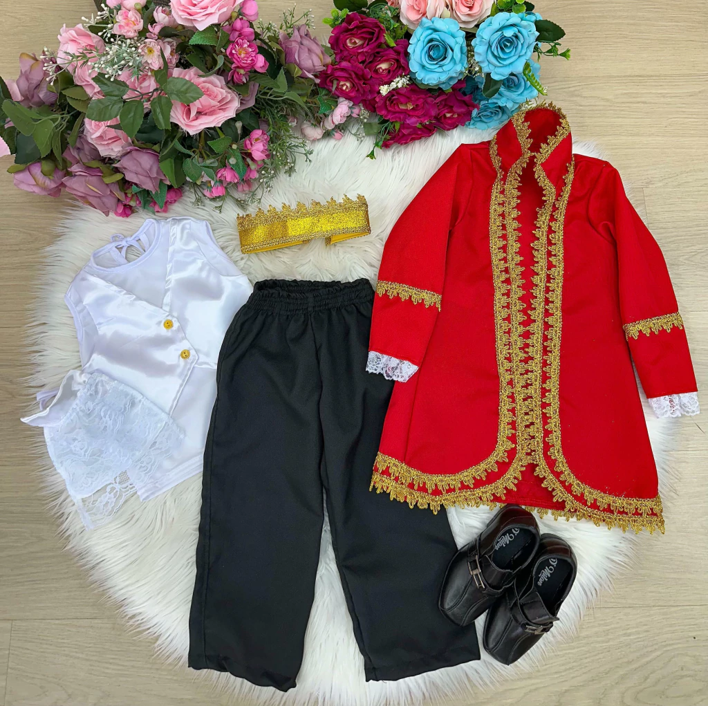 Fantasia Princesa Belli Principe Conde William Vermelho