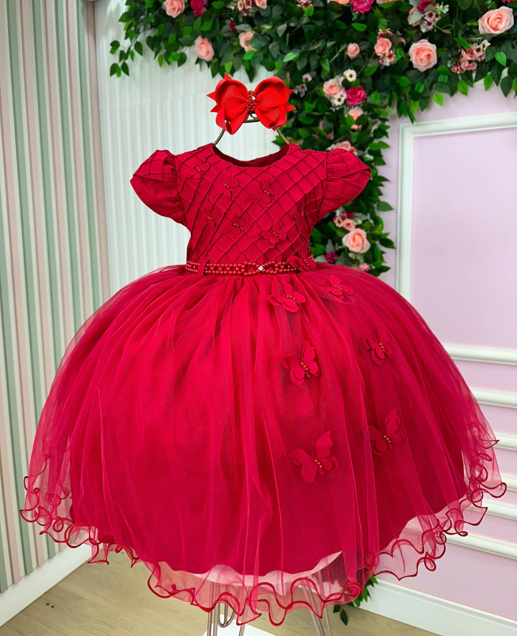 Vestido Menina Bonita Yasmin Vermelho