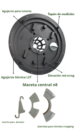 Sistema DWC Duo 10L Cultivo Hidroponia Indoor Cata Grow Smoke en internet