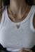 Colar heart dourado na internet