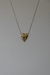 Colar heart dourado - Live Semijoias