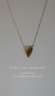 Colar heart dourado