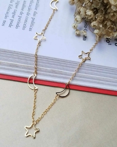 Choker Lua e Estrela Vazado