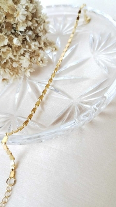 Pulseira Chapinha Retangular - Parlandin Semijoias