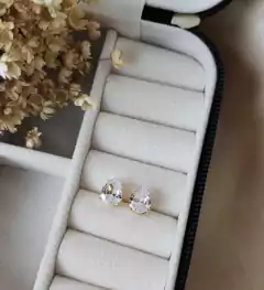 Brinco Zircônia Gota 6x9 mm