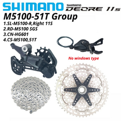 SHIMANO DEORE M5100 M5120 1x11 Speed Groupset MTB Mountain Bike Contém Alavanca de Mudança Traseira Dearilleur Cassette Chain 11V RD-M5120 - loja online