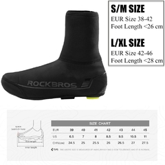 Imagem do ROCKBROS capa de sapato de ciclismo de inverno MTB mais quente galochas de bicicleta capas reflexivas à prova de vento à prova d'água